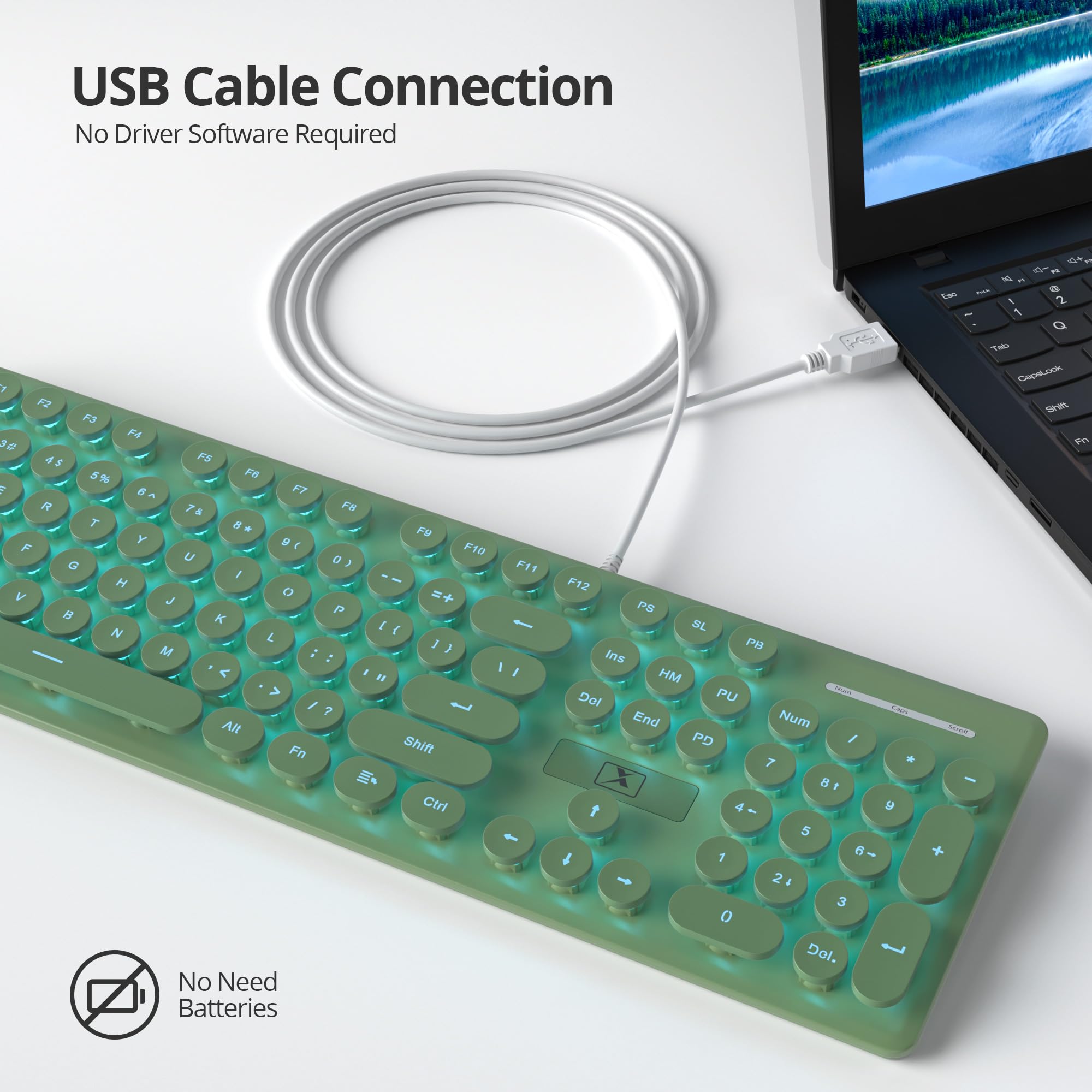 Bedraad Gaming Toetsenbord USB Type-A - Membrane Toetsen - LED