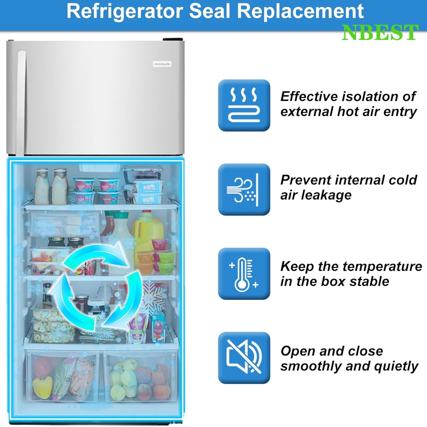 Guarnizioni Frigo Universale Personalizzati Porta Magnetica per Frigorifero Parts Congelatore