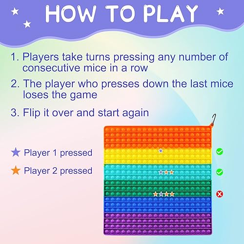 Miniatura 6 de Abesee 1 paquete de 400 burbujas juguete sensorial gigante de 157 pulgadas con enorme sonido de estallido tamaño extra grande XL cuadrado mega