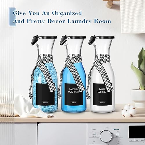 Miniatura 6 de TOLDATLI Dispensador de detergente para lavandería para organización de lavandería, dispensador de jabón para decoración de lavandería, dispensador