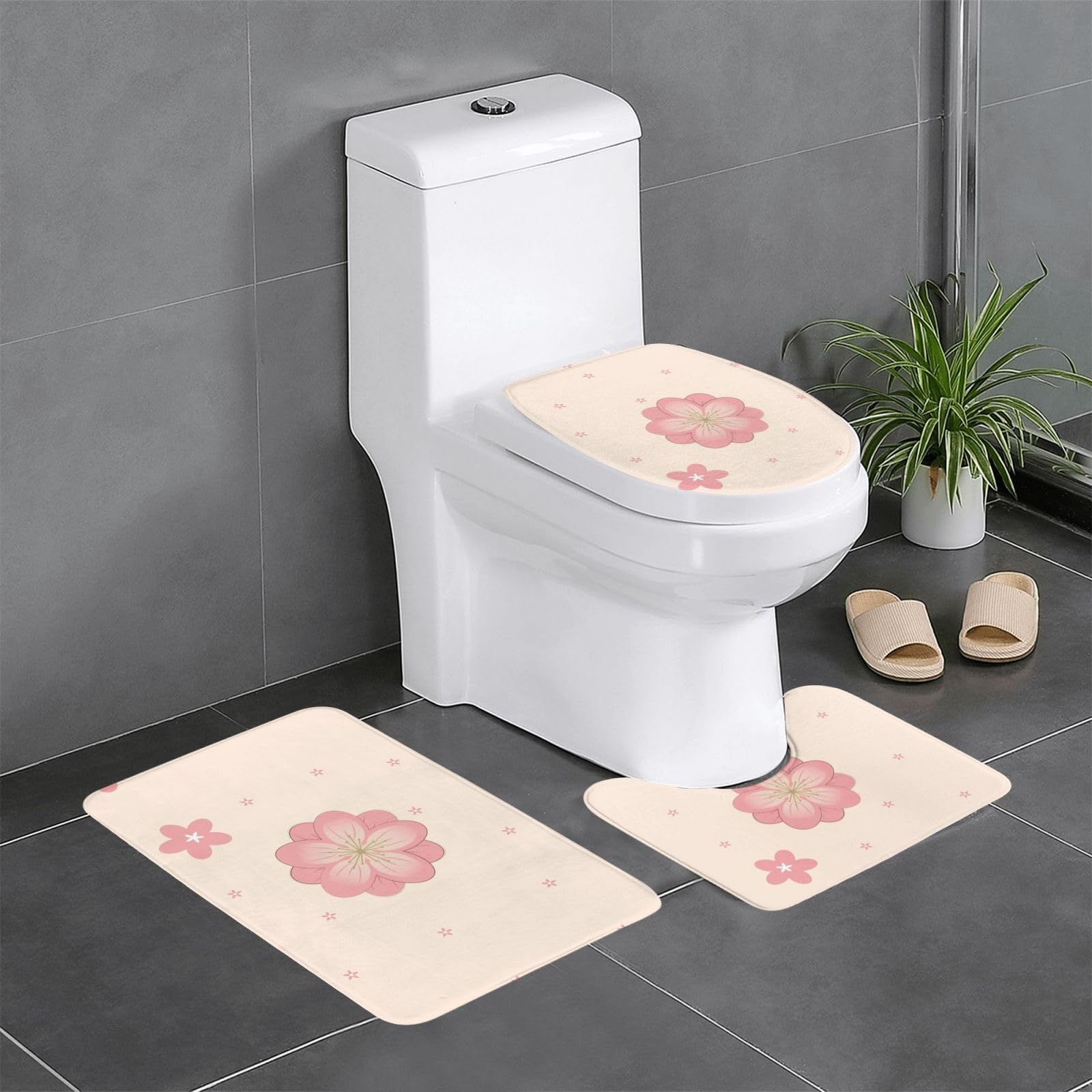Tapis de salle de bain antidérapants pour éviter les glissades wc