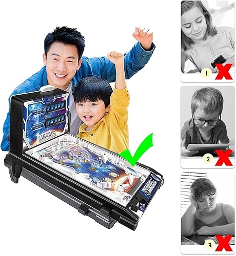 Miniatura 7 de Retro Arcade Game Desktop Pinball Machine Electronic Super Marble Arcade Machine Mini Pinball Game with Light Music Scoreboard