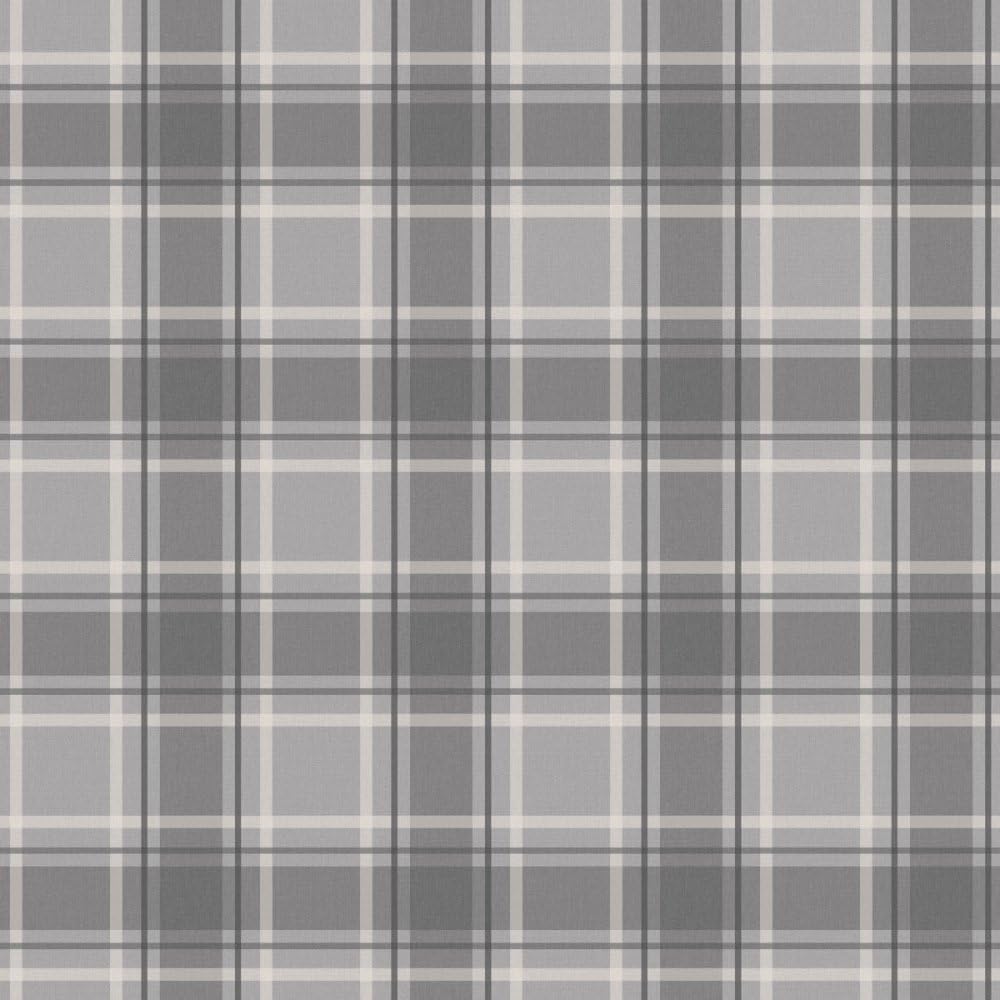 Tartan Wallpaper Soft Grey/Charcoal (ILW980026)