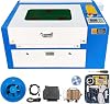 50W CO2 Laser Engraver, 20 x 12 Laser Cutter Machine with 2-Way Pass Air Assist, Compatible with LightBurn, AutoCAD, Windows, Mac OS, Linux, for Wood Acrylic Fabric More