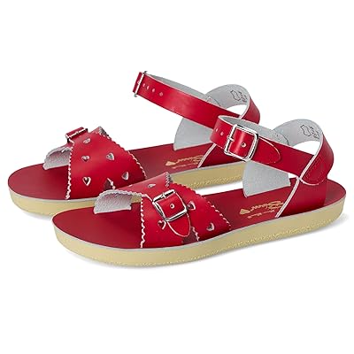 Salt Water Sandal by Hoy Shoes Sun San Sweetheart (Toddler/Little Kid) Girls Shoes Red