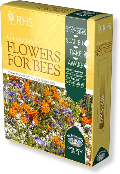 Mr Fothergill’s RHS Flowers for Wildlife Seeds, Bright Flower Seed Mix with Approx 15 Varieties, Long Flowering Display Jun-Oct, Wildlife Friendly Borders and Beds, Nectar and Pollen Rich Mix - 4