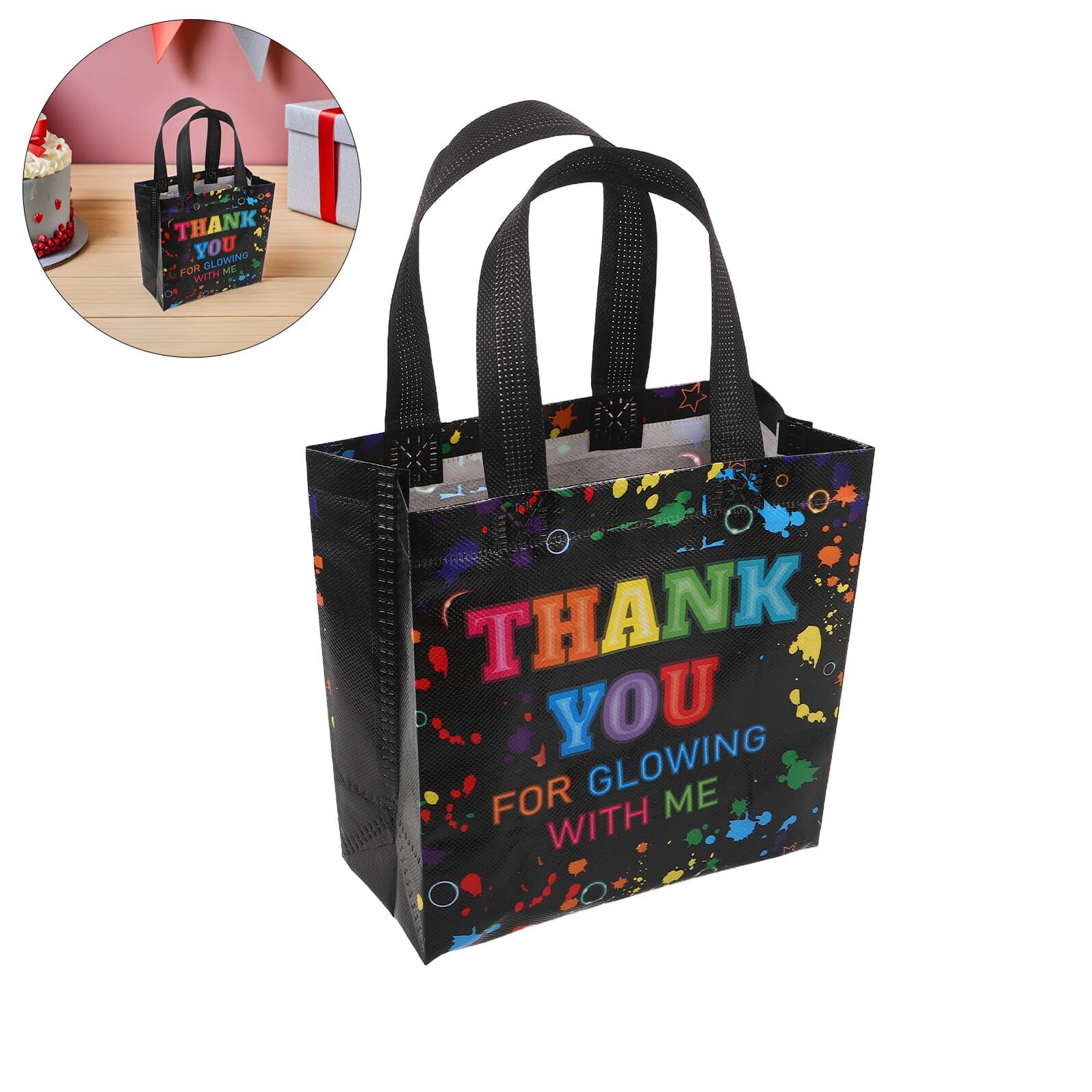 UTHCLO 30 Piezas Bolsas de Regalos de Cumpleaños No Tejidas Bolsas para Envolver Cumpleaños para Fiesta la Piscina