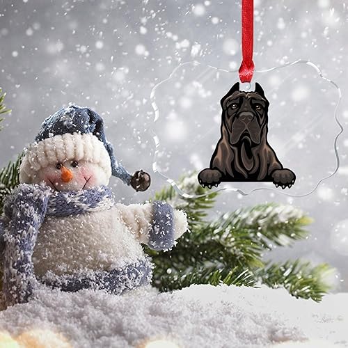 Miniatura 3 de Ornament - Dog Lover Dog Mom Christmas Ornaments Presa Canario Ornaments Christmas Decor Keepsake Puppy Dog Animal Novelty Acrylic Ornaments Xmas