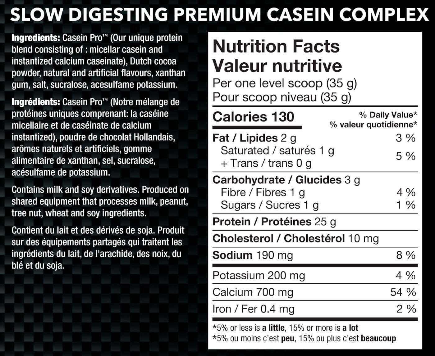 BioX Power Casein Complex | Ultra Sustained Slow Release Micellar Protein Complex | 25g Protein, 5g Glutamine, 5g BCAAs | Slow Digesting Whey Protein | 65 Servings, 5LB (Chocolate)