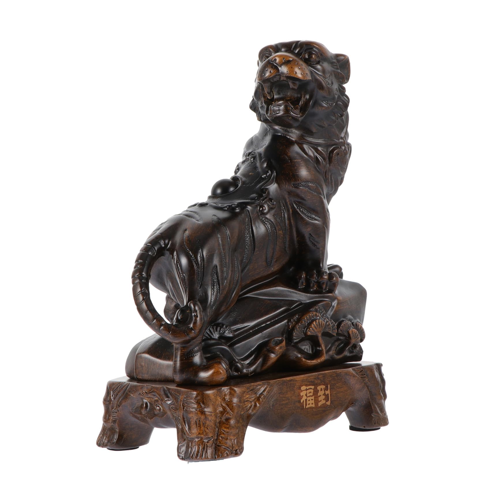 Cadeau Nouvel An : ornement tigre en résine vintage ABOOFAN pour intérieur