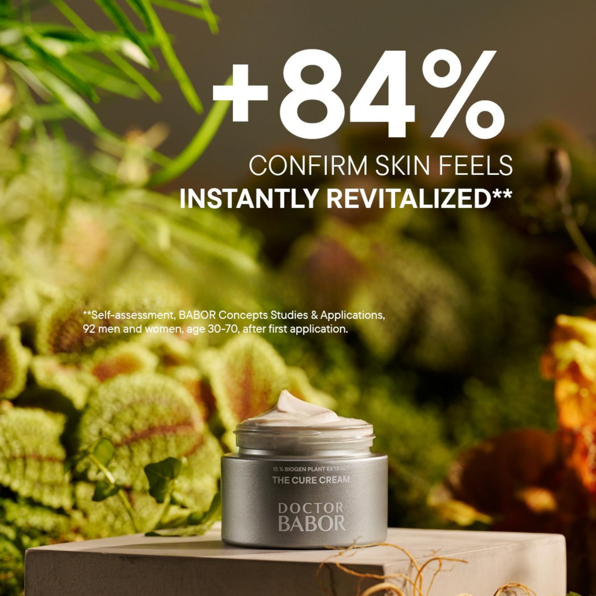 Doctor BABOR Regeneration – The Cure Cream | rewitalizująca pielęgnacja twarzy z 15% ekstraktem z biogenicznego plantacji, działa przeciwzapalnie i przeciwutleniająco, krem do twarzy, szyi i dekoltu,