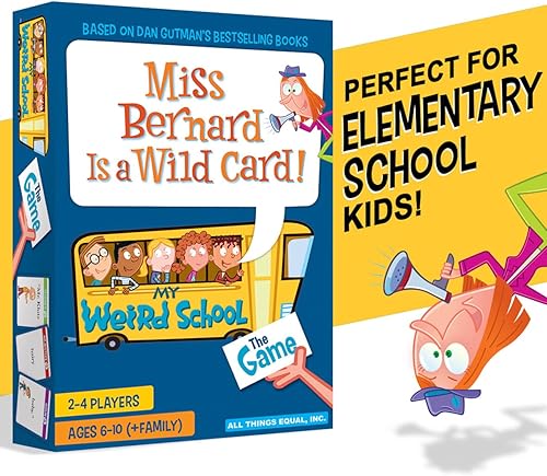 Miniatura 4 de All Things Equal, Inc. Miss Bernard es un comodín el juego My Weird School, reglas fáciles de seguir, educativo, de 2 a 4 jugadores, para edades de
