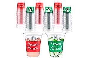 50-Pack Christmas Party Cups: Unleash the Festive Spirit at Your Holiday Festivities