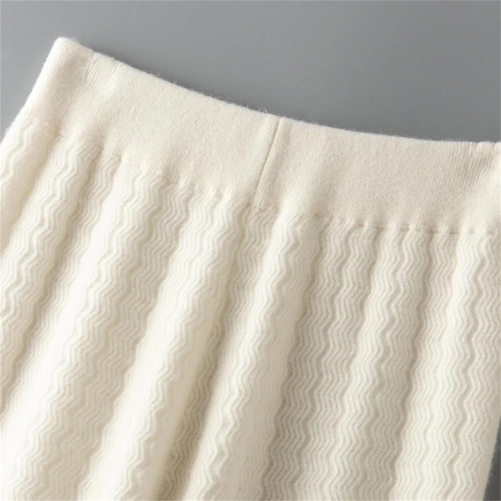 Pantaloni invernali da donna in 100% lana merino, a gamba larga, a vita alta, spessi, a gamba dritta, pantaloni da pavimento
