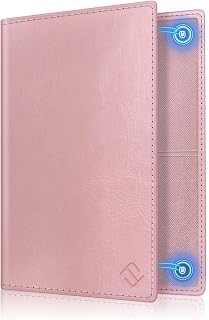 FINTIE Car License Case, Ultra Thin Light Vehicle License Certificate Check Card Protective Card Case with Premium PU Leather Many Colors for Vehicle Registration Certificates, ID Cards,, pink, 12.5*9 | Magnetisk stängning bil arrangör för handskfacket i, checkkort skyddande kortfodral med premium konstläder