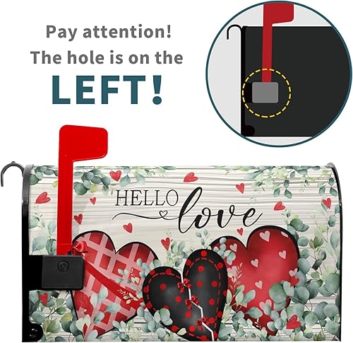 Miniatura 34 de Winter Cardinal Birds - Funda magnética para buzón, tamaño estándar de 25.5 x 21 pulgadas, diseño de pájaros rojos navideños para buzón