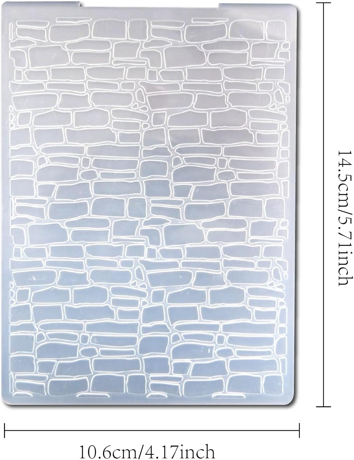 Arbuya Brick Wall Embossing Folders for Card Making Bricks Textured Embossing Folder for Scrapbooking Pages Paper Crafting Clay Decoration