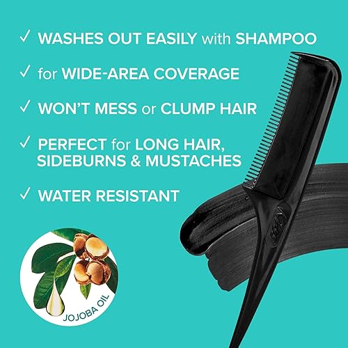 Miniatura 3 de Red by Kiss Peine de retoque de pelo gris de cobertura rápida Negro CGC01 (2 PACKS)