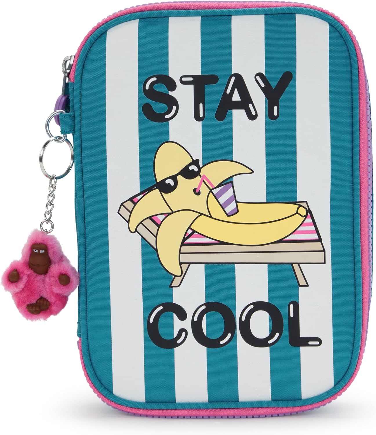 Kipling Women's 100 Pens Printed Case, Organize Accessories, Art Supplies, Makeup, Travel Organizer