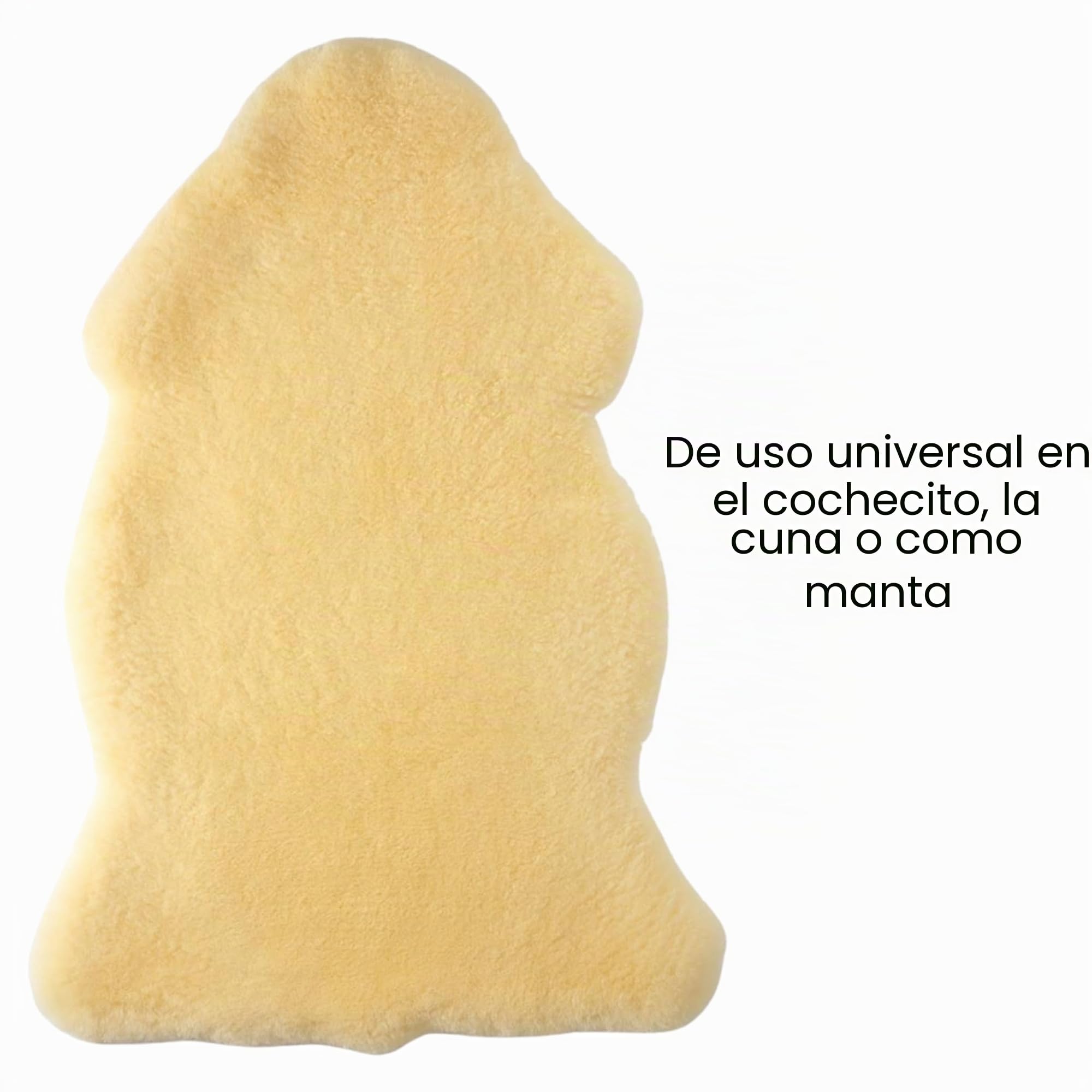 Hofbrucker® Alfombra de piel de oveja 100% suave de merino orgánico para bebé, auténtica piel de cordero de Baviera, curtido médico, libre de contaminantes, diferentes tamaños, ecológica, fabricada en