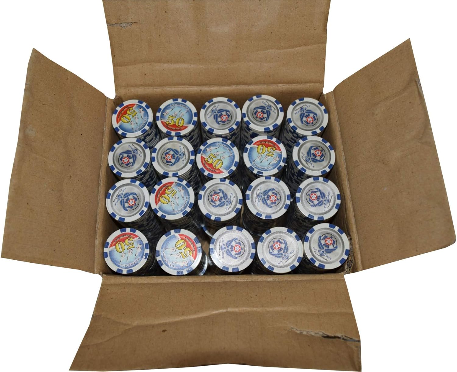 Poker Chips - (1000) $50 Thunderbird 11.5 g Clay Composite