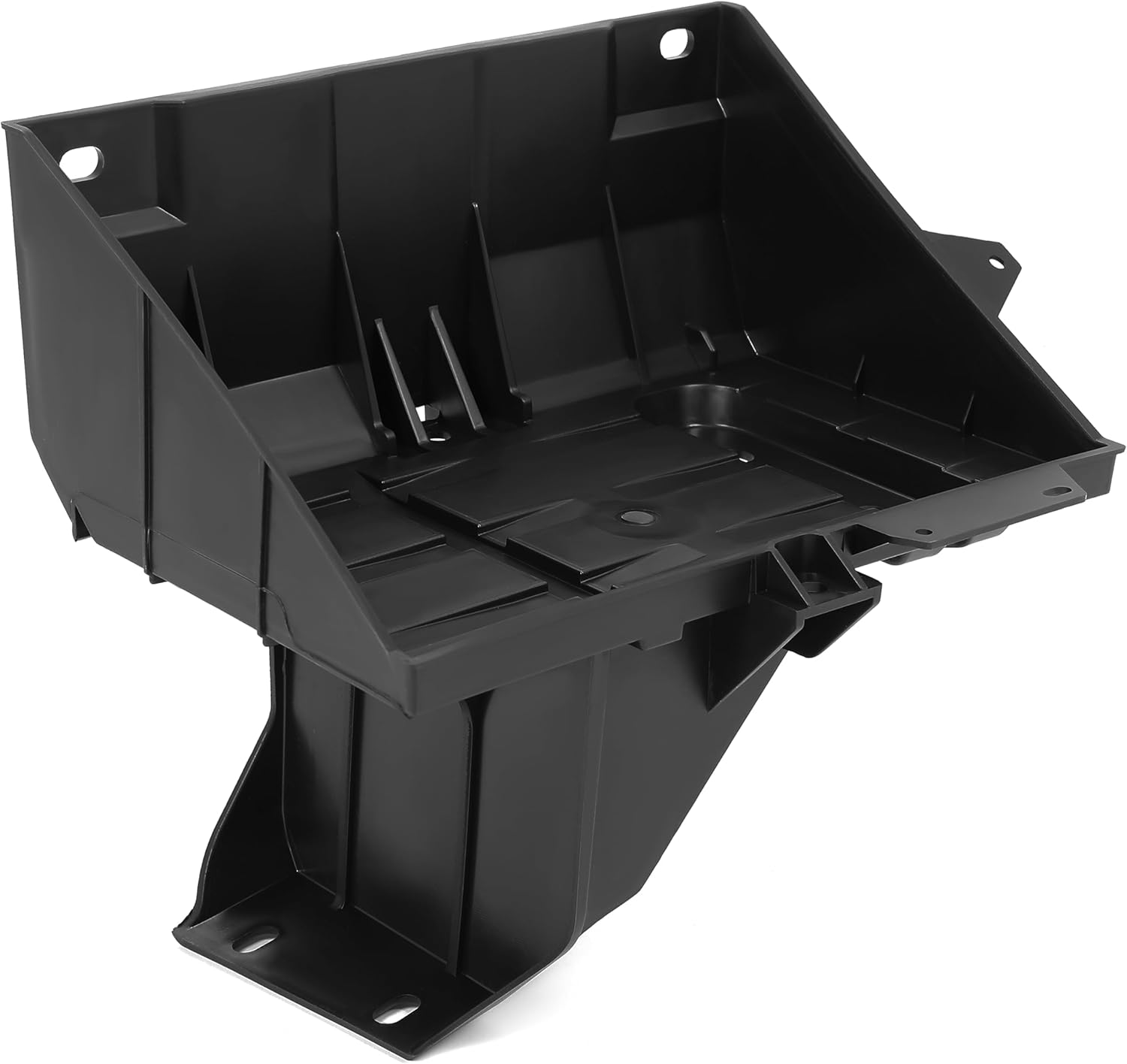 HECASA Right Side Battery Tray Box Holder Mount Compatible with 1994-2002 Dodge Ram 2500 3500 Replacement for 55275126AE PP Plastic Black