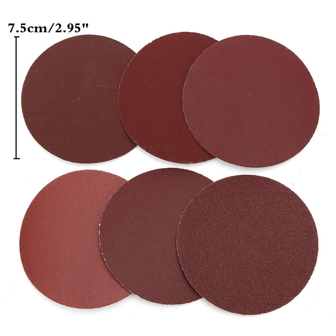 DIY Crafts Pack Of 50 Pcs, Sand Paper + Backer Pad + M10 Nut, 3'' inch Sandpaper Disk with 3'' inch Backer Pad M10 Drill (Pack Of 50 Pcs, Sand Paper + Backer Pad + M10 Nut) 1