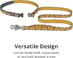 Ruffwear, Crag Dog Leash, 6 ft Reflective Everyday Lead, Swiveling Talon Clip, Padded Handle, Hands‑Free Waist‑Worn Option, Traffic Handle with Accessory Loop, Canyon Oxbow