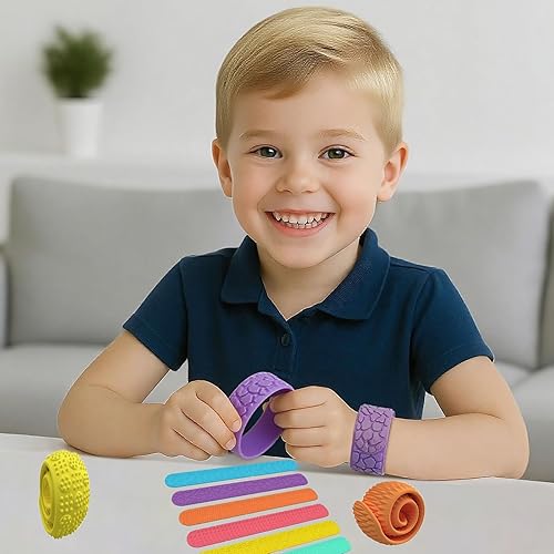 Miniatura 9 de Fidget Toys Slap Bracelets for Kids Sensory Toys for Kid s with Autism Sensory Products，Autism Classroom Must Haves Calming Sensor y Toy for Special