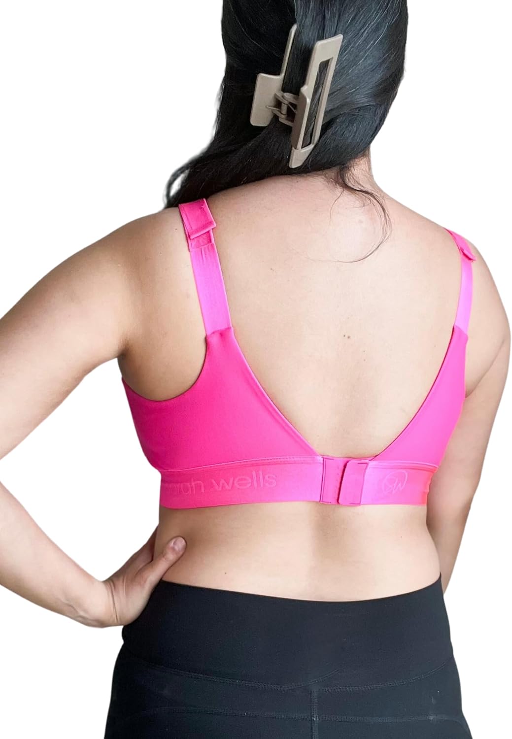 Sarah Wells Journey Nursing & Pumping Bra - Hands-Free with Velcro Straps & Secure Flange Openings (Bold Colors)