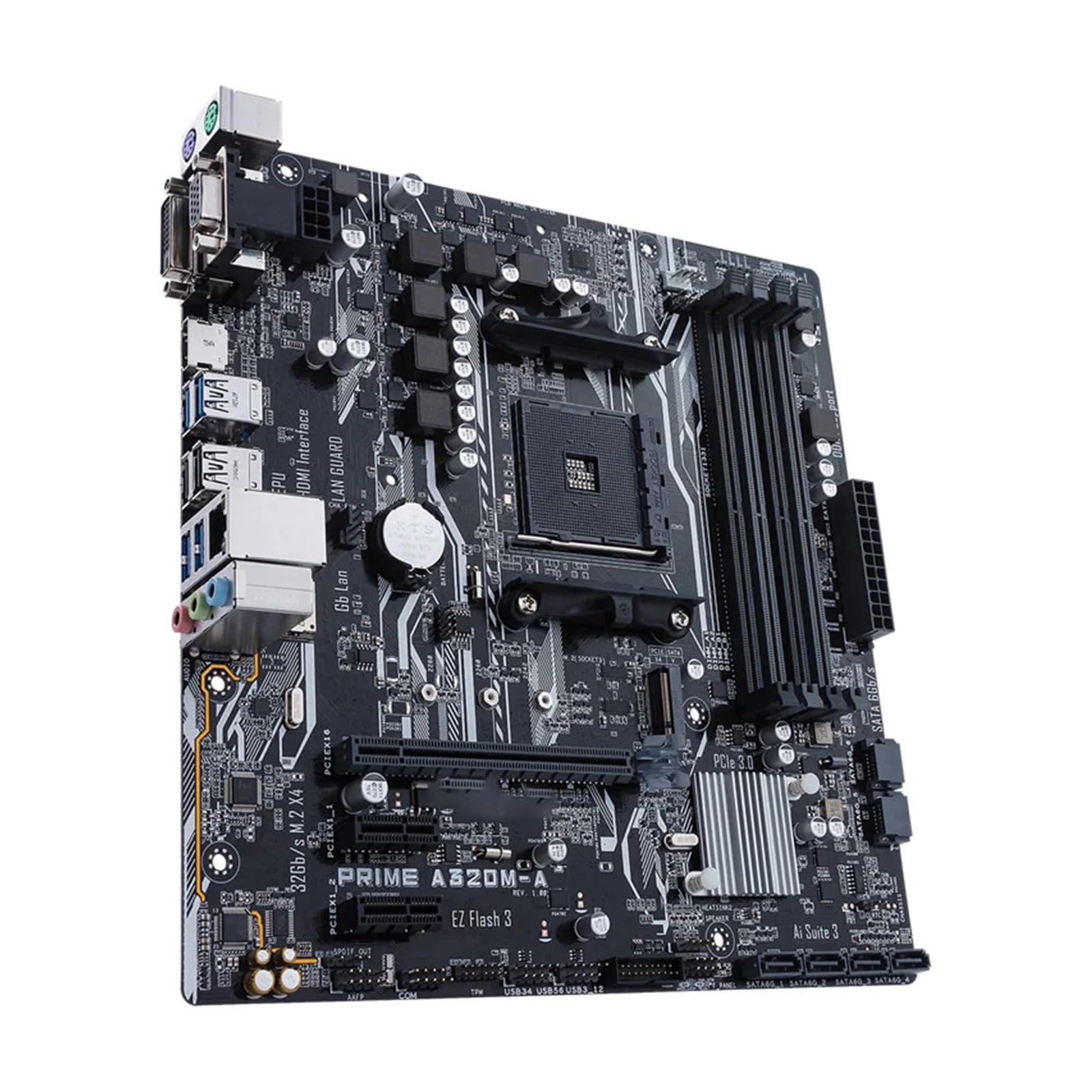Motherboard Scheda madre Fit For ASUS PRIME A320M-A supporta 5600 5700X 5700x3D 5800x3D DDR4 3200+(OC) M.2 PCIe 3.0 AM4 HDMI mATX
