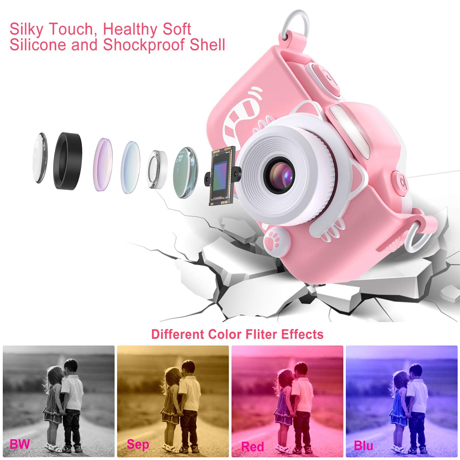 Fotocamera Digitale Retro Tascabile - 1080p FHD Video, 12MP, Autofocus, Con Scheda Da 16GB - Stile Vintage Per Fotoset