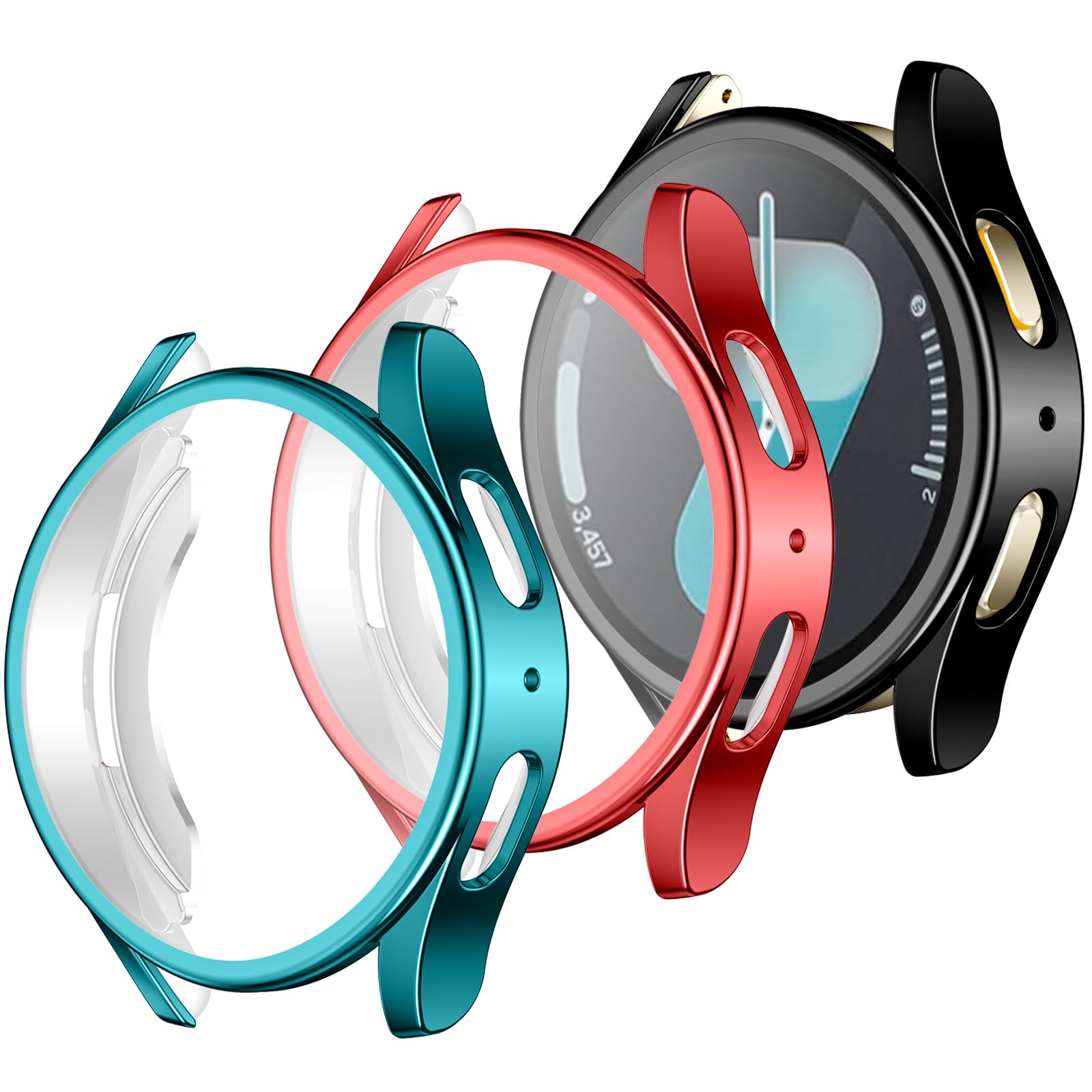 GEAK Compatible with Samsung Galaxy Watch 7 44mm Screen Protector Case, Soft Accessories Protective Face Cover for Galaxy Watch 7 Case 44mm, HD High Sensitivity Film for Galaxy Watch 7 Women Men