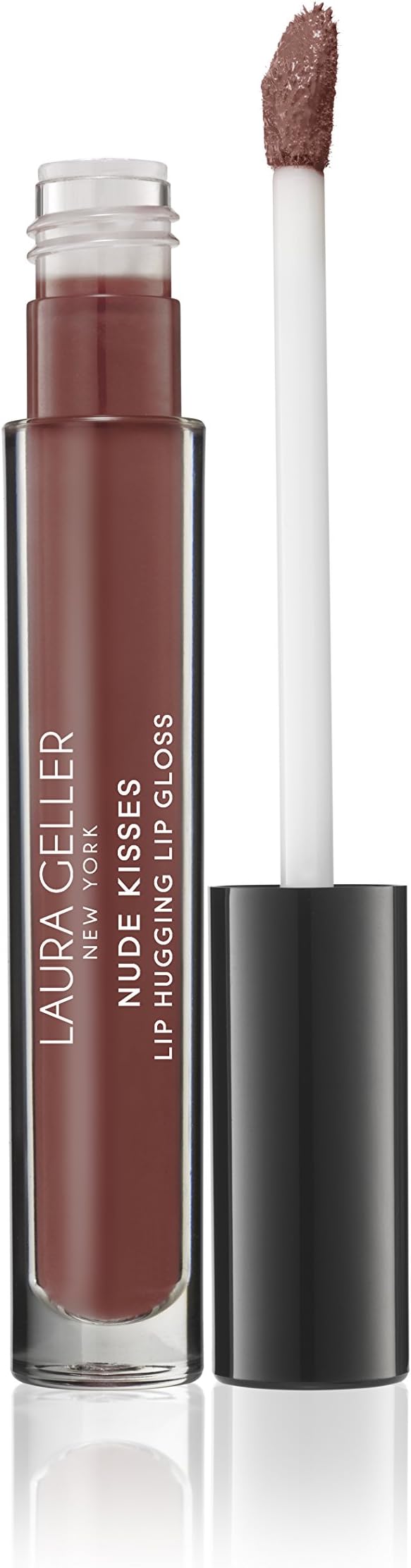 LAURA GELLER NEW YORK Nude Kisses Lip Hugging Lip Gloss - Non-Sticky Finish, Ultra Creamy, High Shine Lip Moisturizer with Vitamin E and Shea Butter, Cocoa-Nut, 2.9 ml