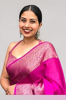 Women's Soft Pure Kanjivaram Silk Saree For Wedding Banarasi Cotton Sari With Blouse Piece (Yatri-51)