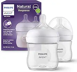 Philips Avent Kit de Mamadeiras Pétala 3.0 Duplo 4oz/125ml com tetinas de fluxo lento (Flow 2), SCY900/02