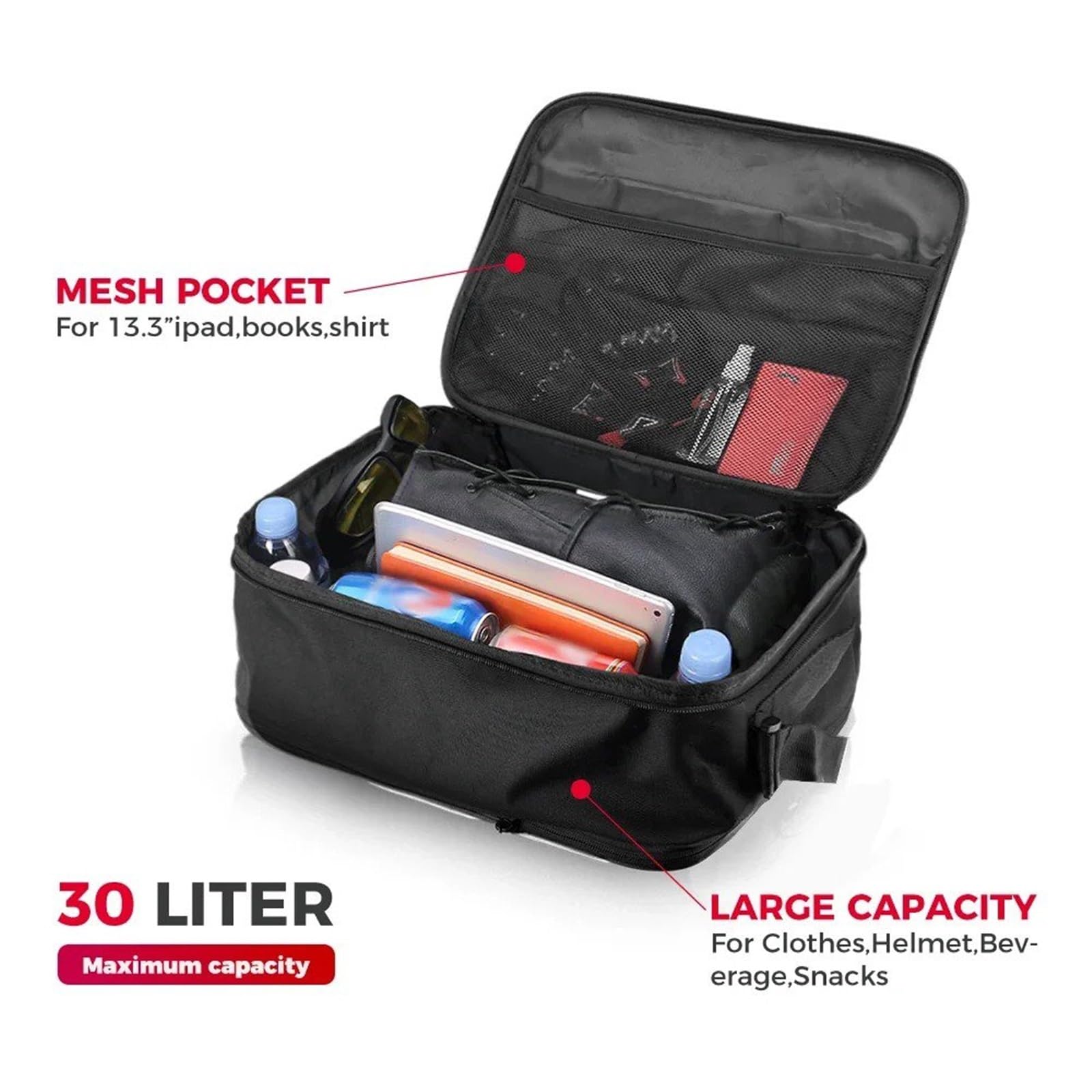 Alforjass Moto para BMW para R 1200GS LC para R1250GS para Adventure para ADV Vario Bolsas Interiores para R1200GS LC Caja Herramientas Bolsa Sillín Maletas Equipaje Bolsa Moto(3pcs Bags)