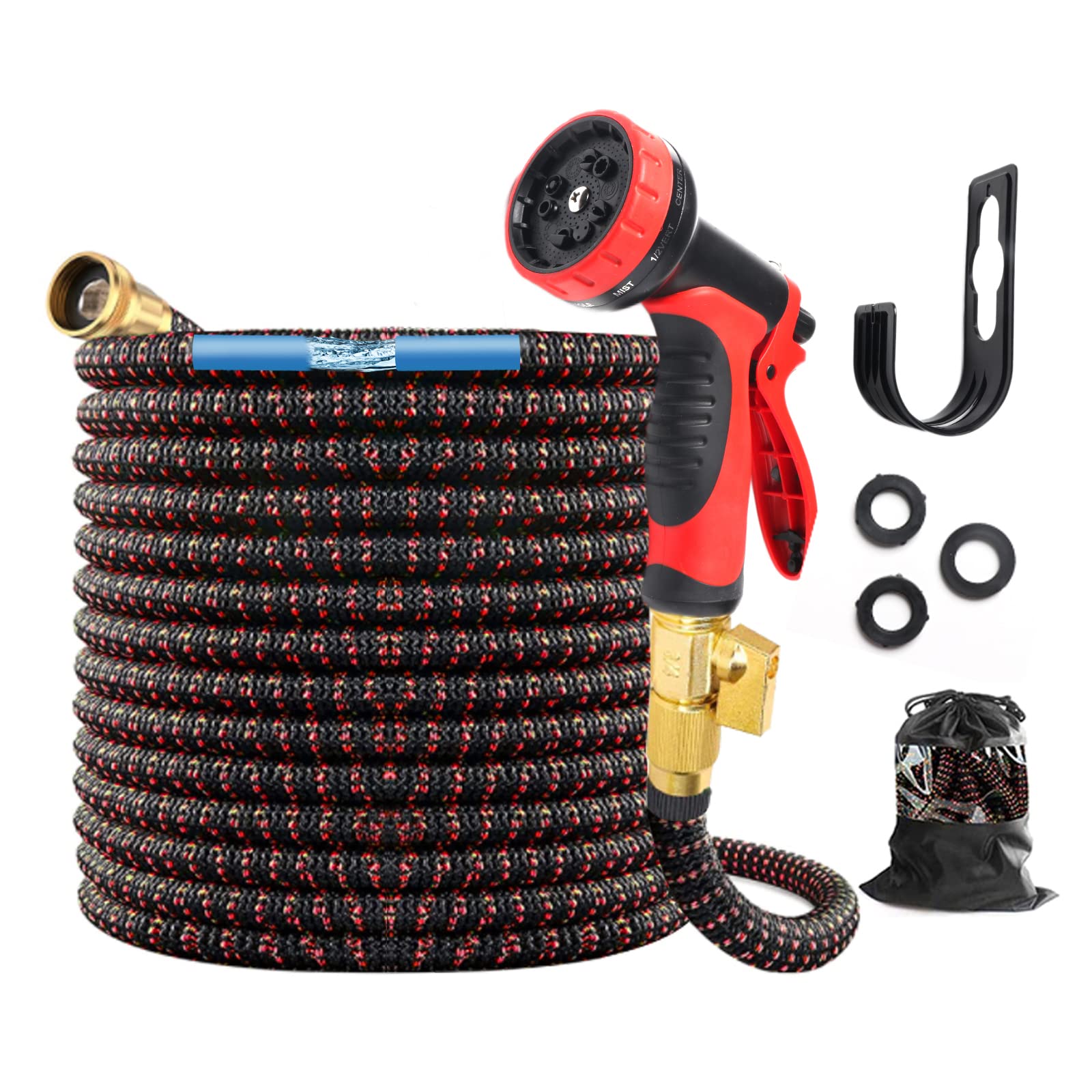 Buy SYEENIFY Garden Hose 75FT, Expandable Hose with 10 Function Nozzle