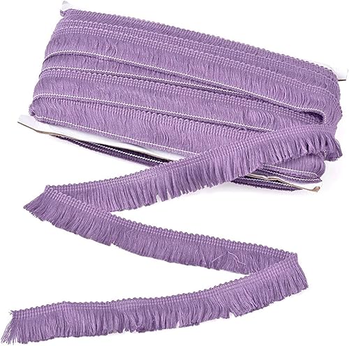 Miniatura 21 de KISSITTY Cinta de encaje de fibra de poliéster de 27 yardas para coser vestidos, ropa, manualidades, decoración del hogar, color marrón coco