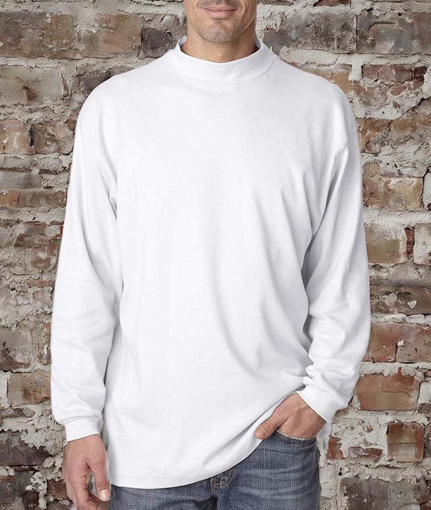 Croft & Barrow Mens Mockneck Knit White Long-Sleeve Shirt Croft & Barrow Mens Mockneck Knit White Long-Sleeve Shirt
