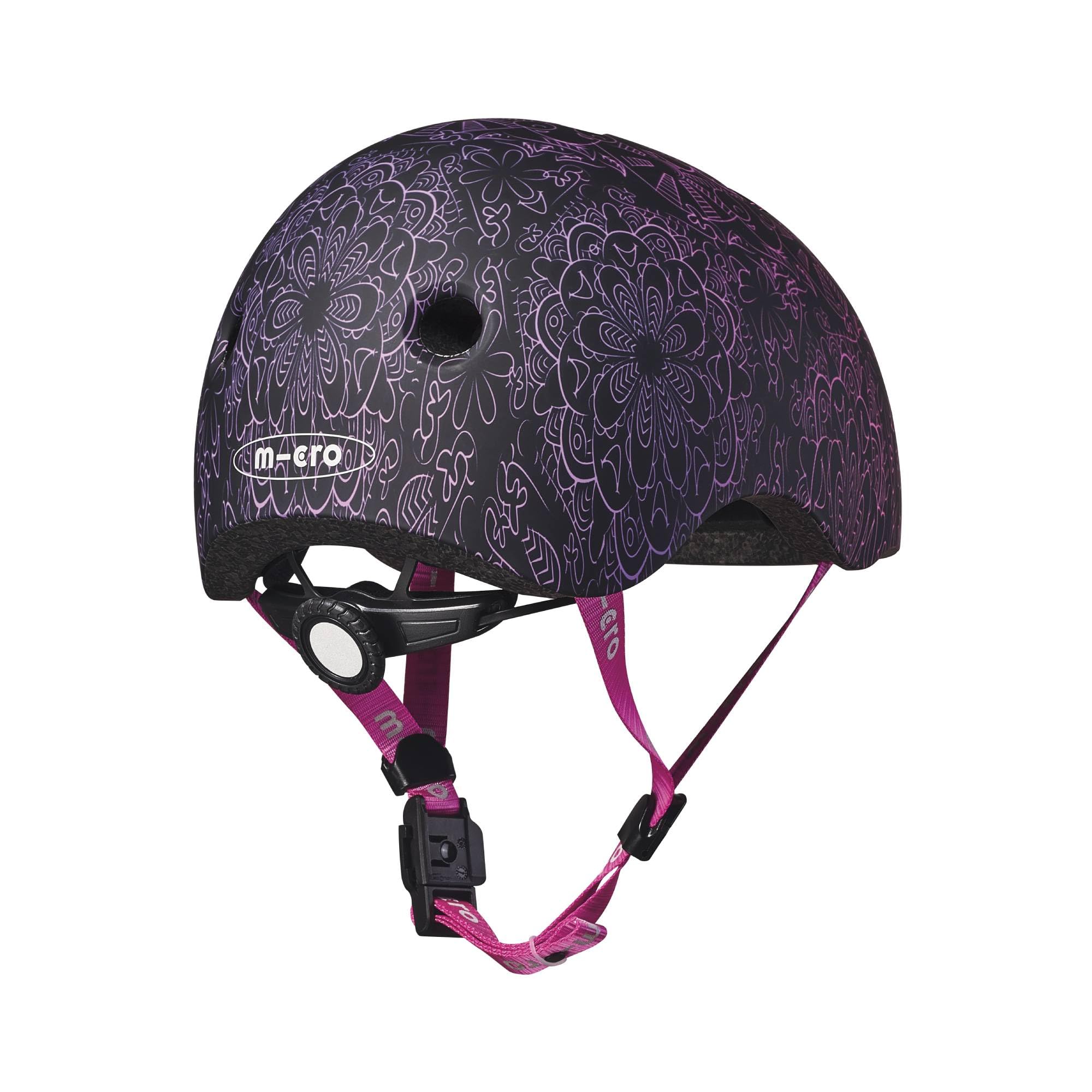Micro® | Casco Infantil para Patinete o Bicicleta | Luz Trasera de Seguridad 3 Posiciones | Ultraligero 250 Gramos | Cierre Magnético | Niños y Niñas