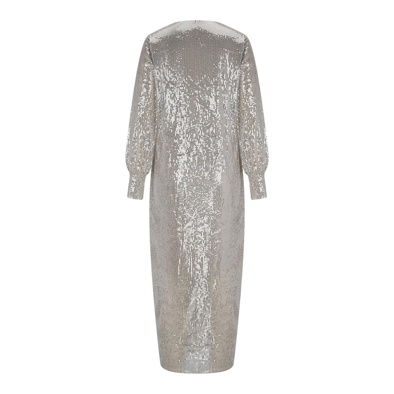 sparkly loose dress SHOPESSA: Sequin No Embellishment Color:M53 Zara Long Knit Dress Ecom Style:AP1E212801