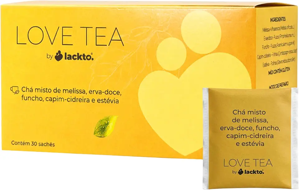 Chá da Amamentação | Chá da Mamãe | 30 Sachês 5 Ervas Naturais | Suporte Amamentação | Sem Corantes Sem Conservantes 100% Natural | Love Tea | 1 Caixa