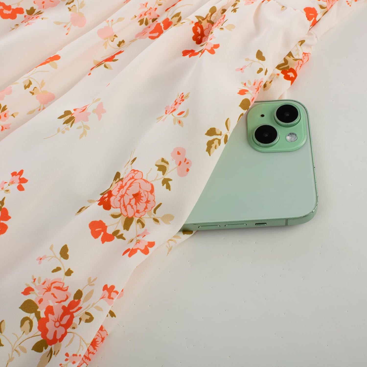 Scarlet Darkness Women's Floral Corset Dress with Split 2026 Summer Spring Square Neck Midi Milkmaid Dresses - Image 3