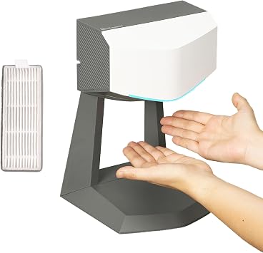 Hand Dryer with Accessory Stand & HEPA Filter for Commercial/Residential Home Use - Compact, Portable, High Speed, UL/ETL Listed Arctic White Bundle