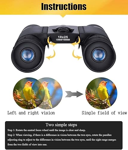 Miniatura 3 de 10 25 Binoculares Pequeños Compacto Mini Telescopio Bolsillo Plegable Ligero De Alta Potencia Súper Transparente Impermeable para Observación D