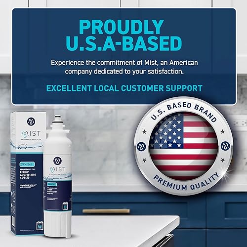 Miniatura 8 de MIST LT800P Filtro de agua de repuesto para LG, filtro de agua para refrigerador compatible con ADQ736134, ADQ736134, Kenmore 9490, 46-9490, 469490,