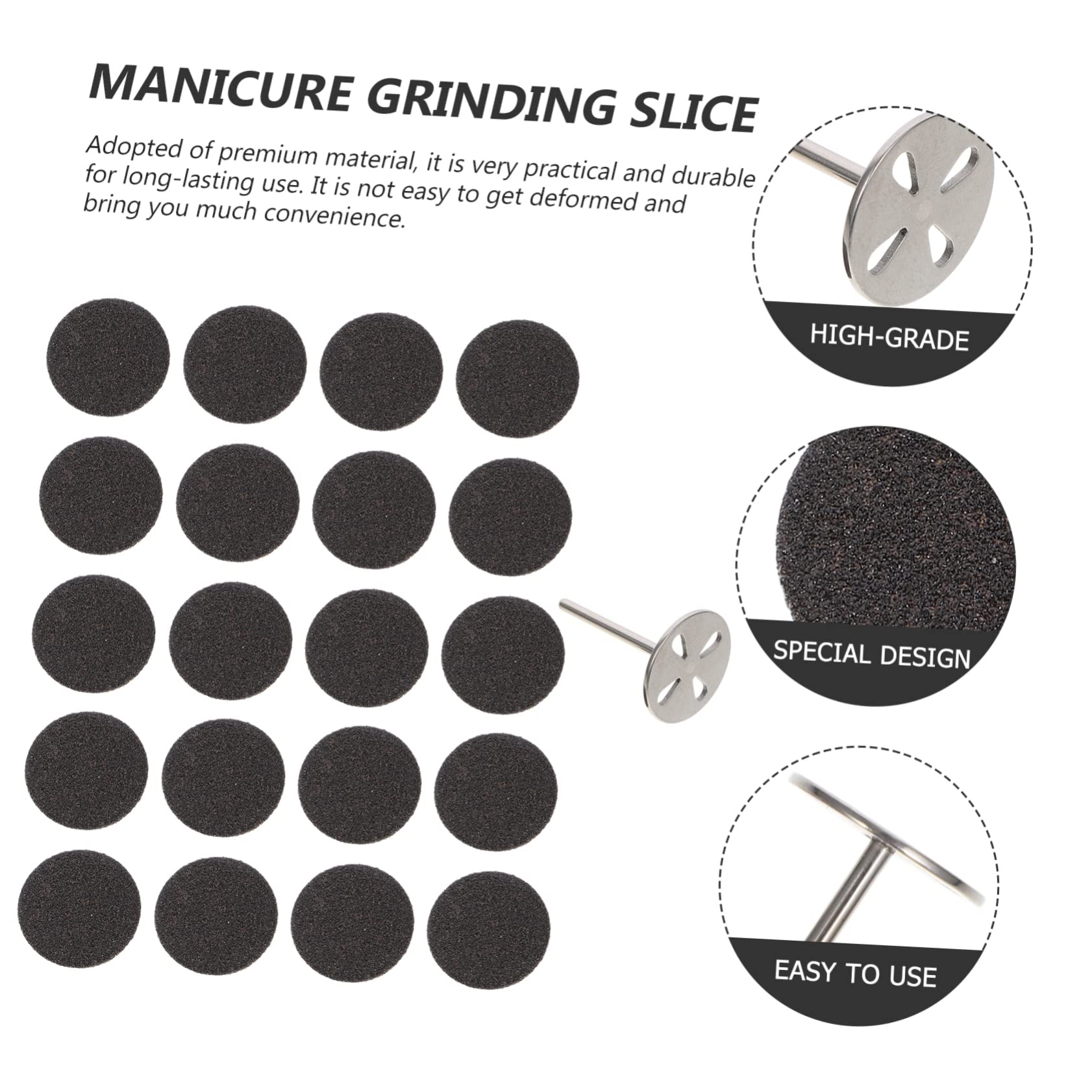 POPETPOP 4sets Dischi Abrasivi Per Manicure e Pedicure Accessori Elettrici Per Levigatura Unghie Con Dischi Mandrino Facile Installazione e Alta Affidabilità