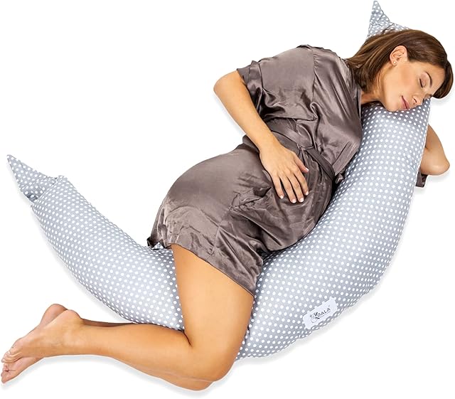 KOALA BABYCARE Pregnancy Pillow for Sleeping XXL - Maternity Breastfeeding Pillow Multifunctional - Full Body Pillow 100% Cotton