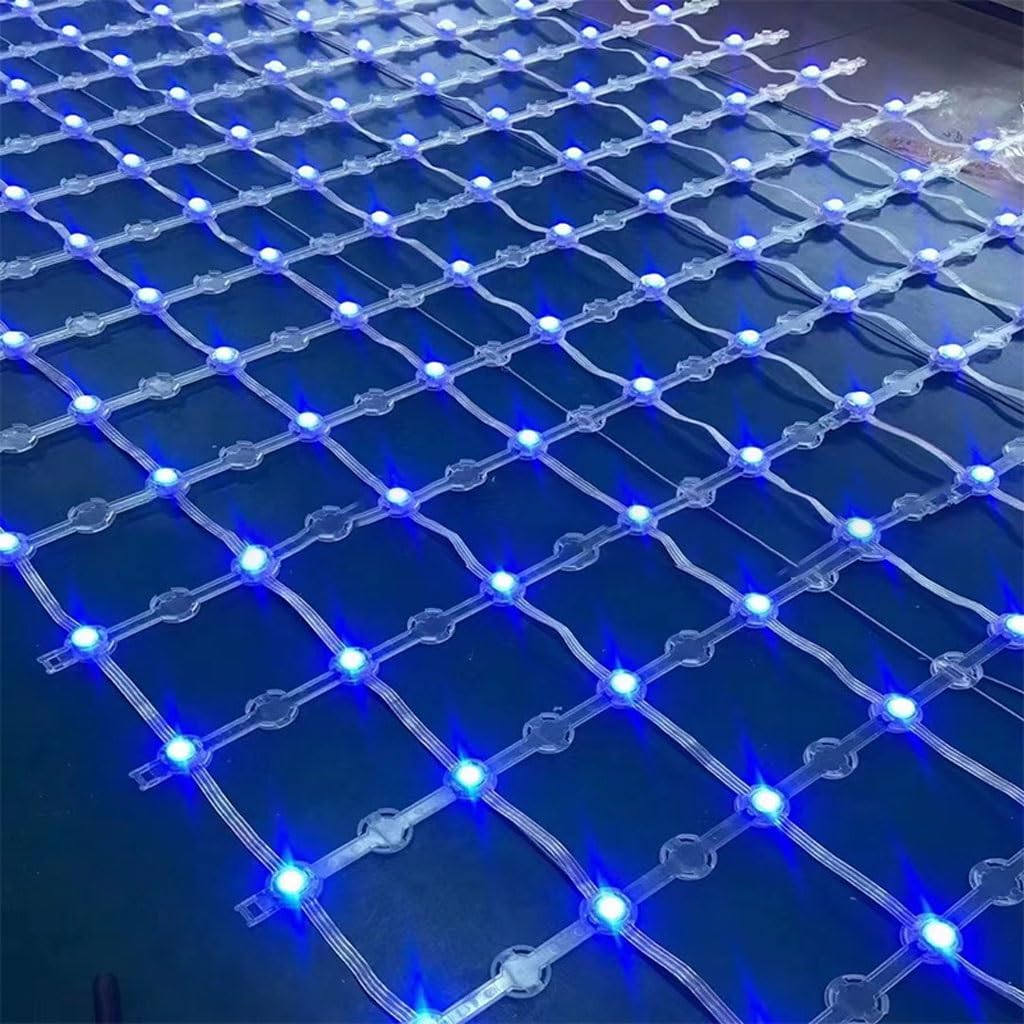 LED Flexible Transparent Grid Screen Led Grid Screen Outdoor Full Color Transparent Flexible Advertising Screen Outdoor Canopy Grid Screen (Size : 2 * 2m) ()